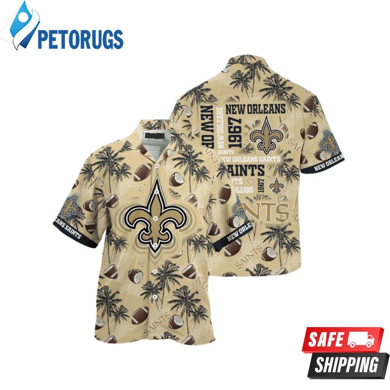 NFL New Orleans Saints Golden Ball As Coconut Hawaiian Shirt