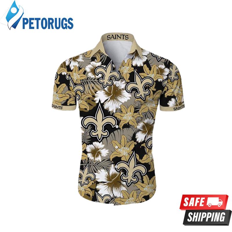 NFL New Orleans Saints Tropical Flower Summer Hawaiian Shirt