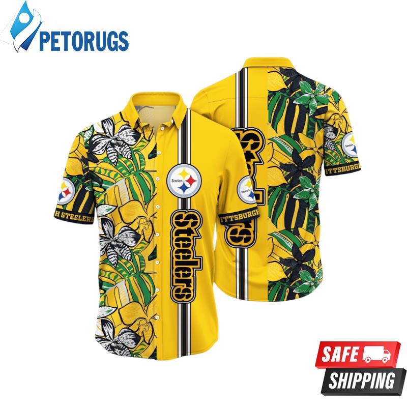 NFL Pittsburgh Steelers Flower Chic Aloha Fashion Hawaiian Shirt