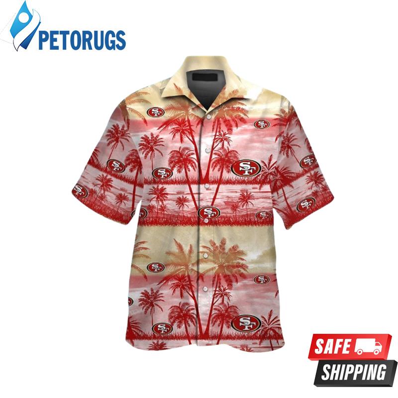 NFL San Francisco 49ers Coconut Short Sleeve Button Up Hawaiian Shirt