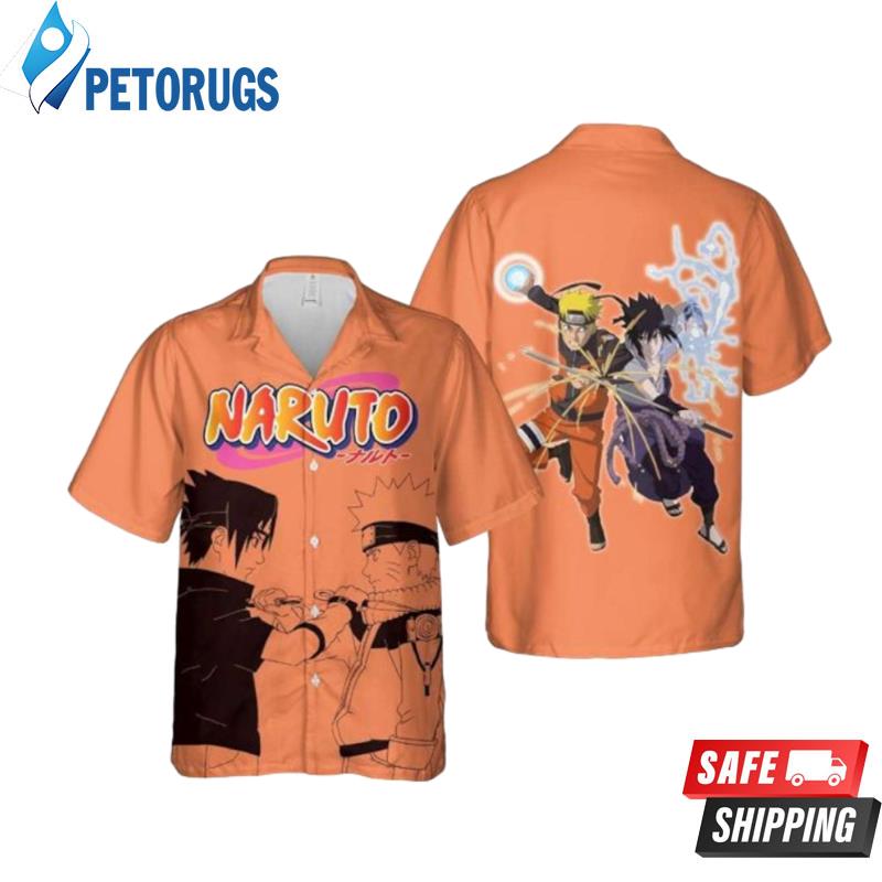 Naruto And Sasuke Anime Hawaiian Shirt