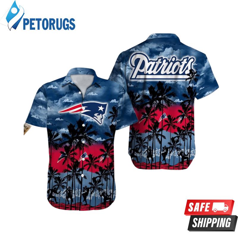 New England Patriots NFL Sport Team Palm Tree Tropical Hawaiian Shirt