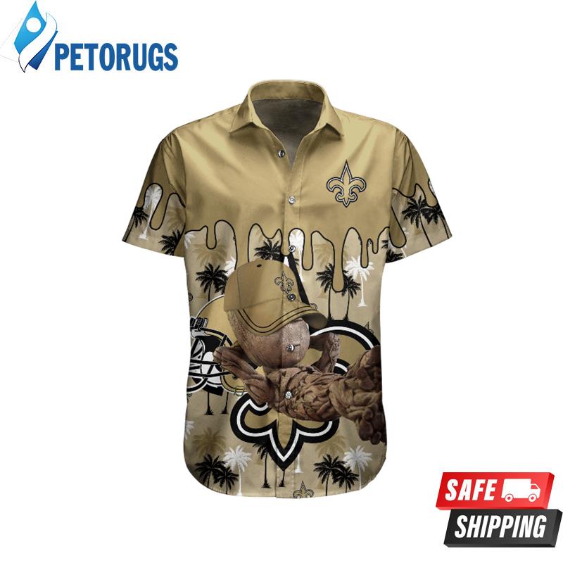 New Orleans Saints Groot Hawaiian Shirt