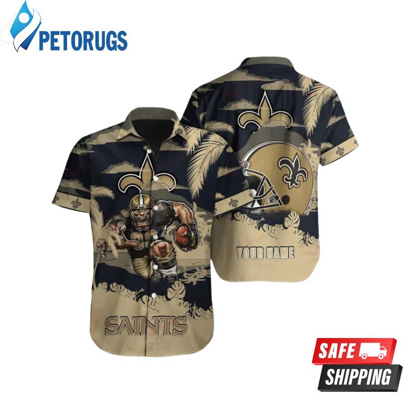 New Orleans Saints NFL Hawaiian Shirt Custom Name Hawaiian Shirt