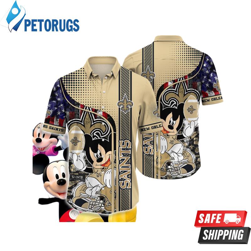 New Orleans Saints NFL Mickey Mouse Hawaiian Shirt