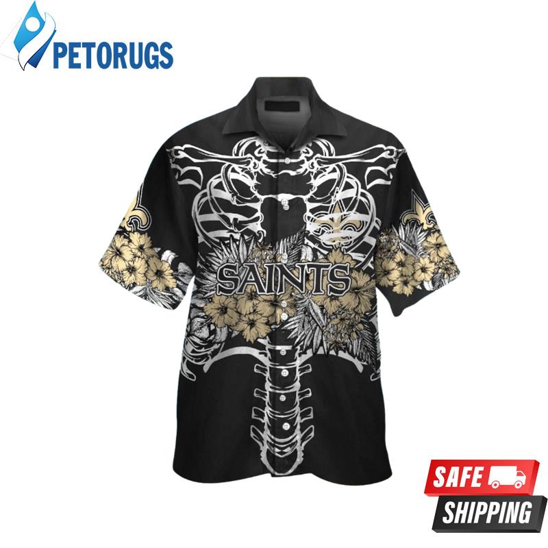 New Orleans Saints Short Sleeve Button Up Hawaiian Shirt