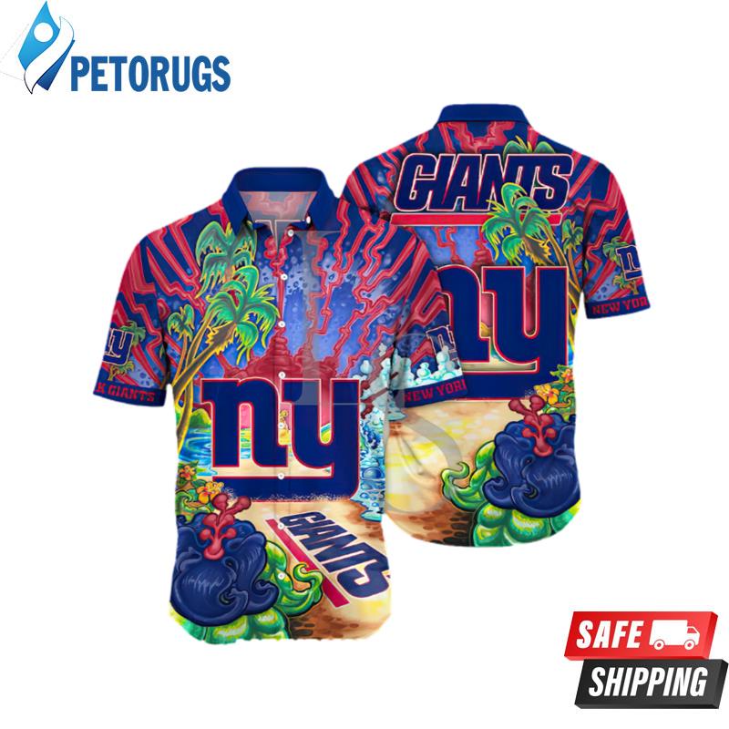 New York Giants Aloha Island Hawaiian Shirt