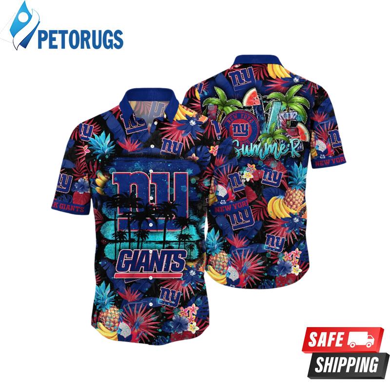 New York Giants NFL Sandalstime Aloha Hawaiian Shirt