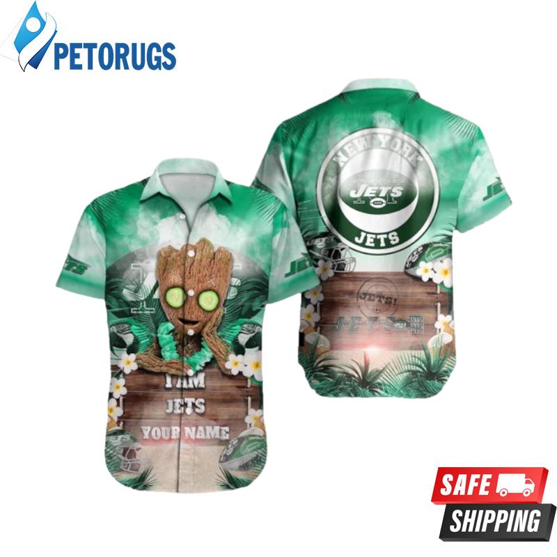 New York Jets NFL  Groot Funny Color Hawaiian Shirt