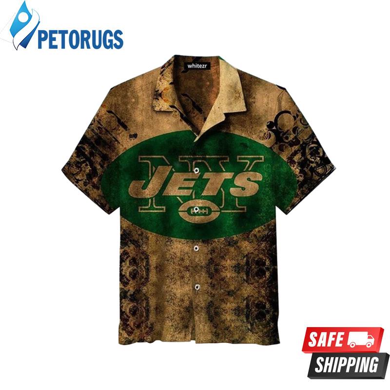 New York Jets Nostalgic Nfl Hawaiian Shirt