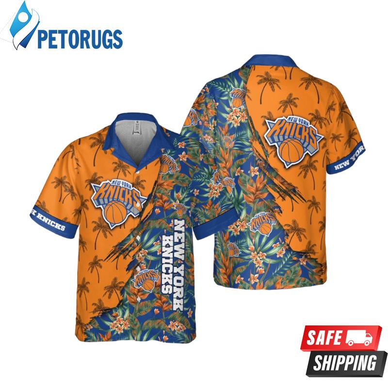 New York Knicks Themed Vibrant Hawaiian Shirt