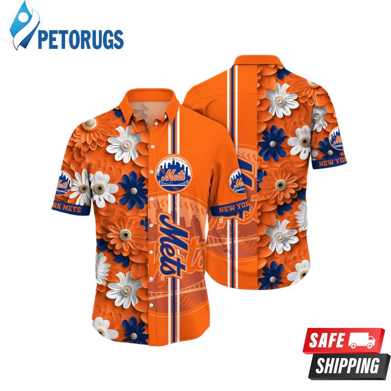 New York Mets MLB Sun Sparkled Aloha Hawaiian Shirt
