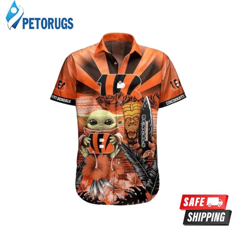 Nfl Cincinnati Bengals Baby Yoda Orange Trendy Hawaiian Shirt