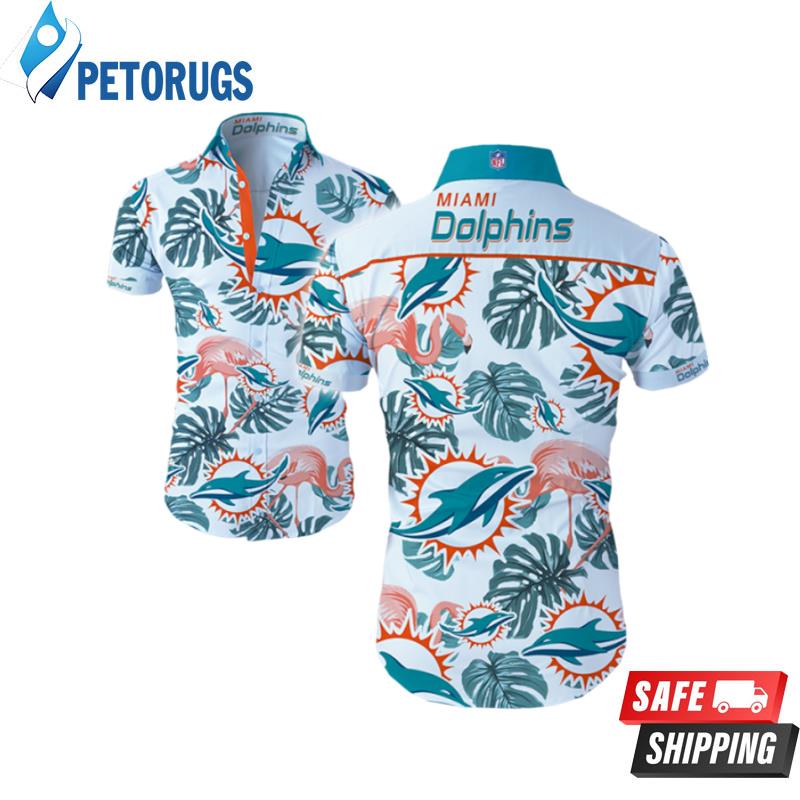 Nfl Miami Dolphins Summer Button Up Hawaiian Shirt