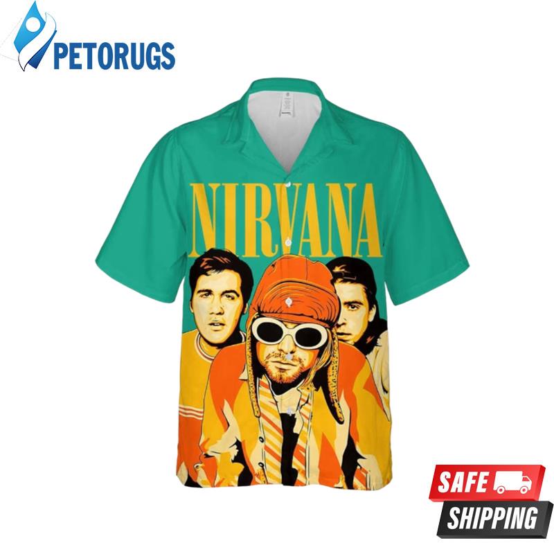 Nirvana Merch Art Rock Music Premium Unique Cuban Hawaiian Shirt