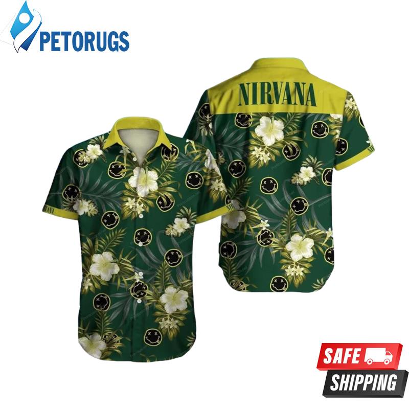 Nirvana Rock Band Aloha Beach Summer Hawaiian Shirt