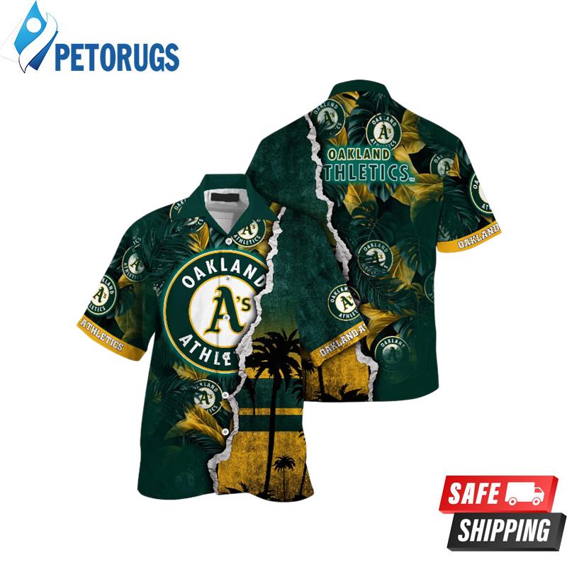 Oakland Athletics MLB Custom Long Days Aloha Hawaiian Shirt - Peto Rugs