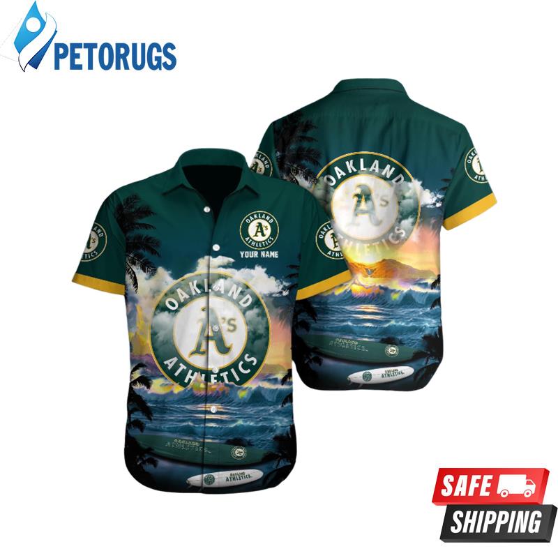 Oakland Athletics Name Customized Hawaiian Shirt