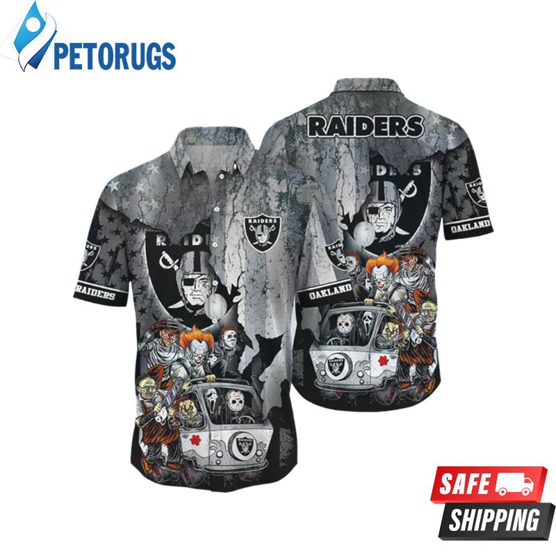 Oakland Raiders Team Design Hawaiian Shirt