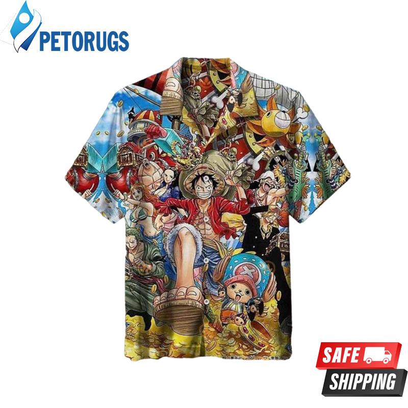 One Piece Anime Luffy And His Friends One Piece Best Hawaiian Shirt
