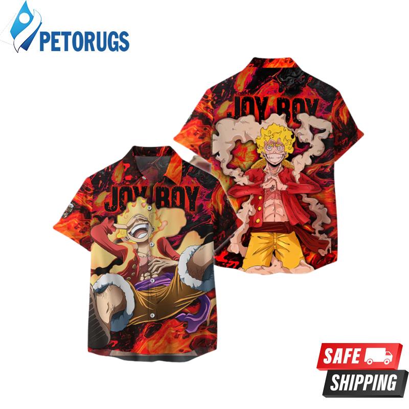 One Piece Joy boy Luffy Anime Manga 3D Hawaiian Shirt