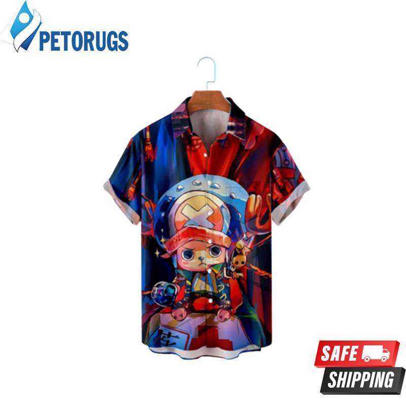 One Piece Short Sleeve Boys Summer Thin Material Kids Hawaiian Shirt