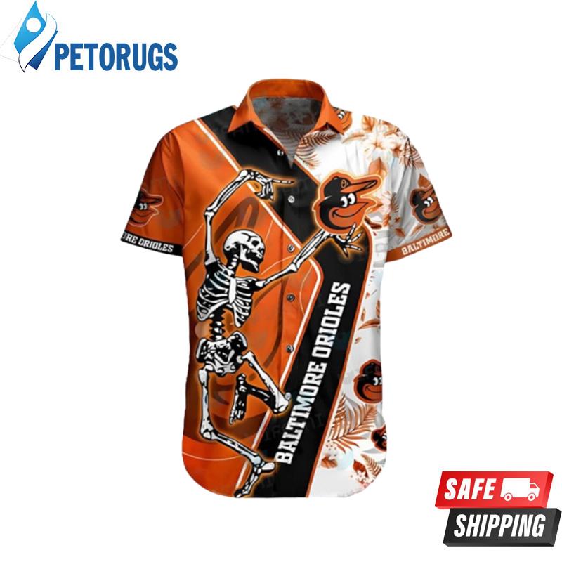 Orioles Skeleton Dancing Baltimore Orioles Hawaiian Shirt