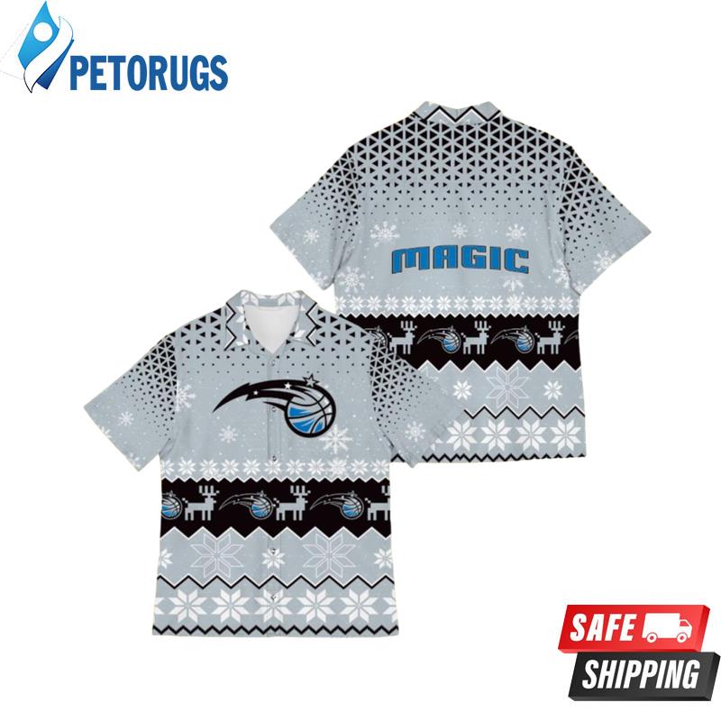 Orlando Magic Snowflake Pattern Hawaiian Shirt