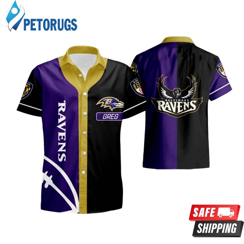 Personalized BALTIMORE RAVENS Baseball Jersey Hawaiian Shirt