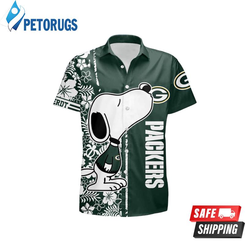 Personalized Green Bay Packers Snoopy Hawaiian Shirt