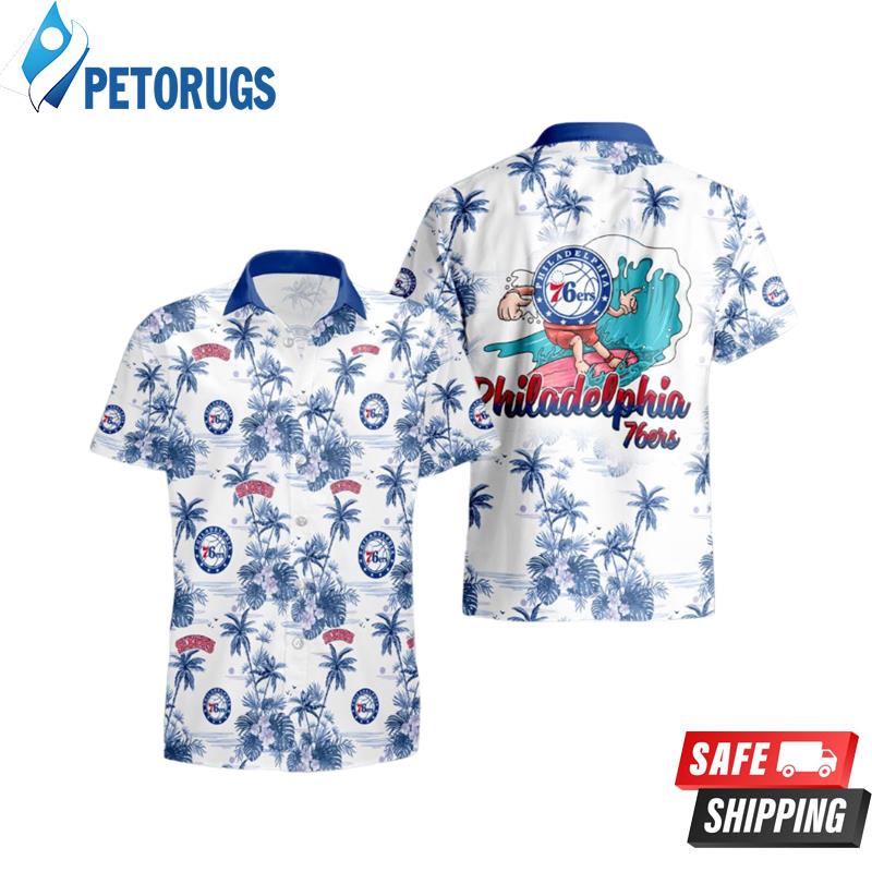 Philadelphia 76Ers Island Cheer Official Aloha Hawaiian Shirt