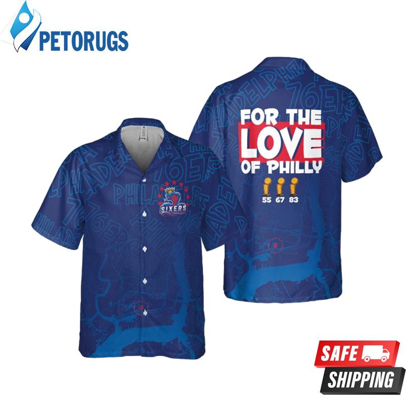 Philadelphia 76Ers Symbol For The Love Of Philly 3D Hawaiian Shirt