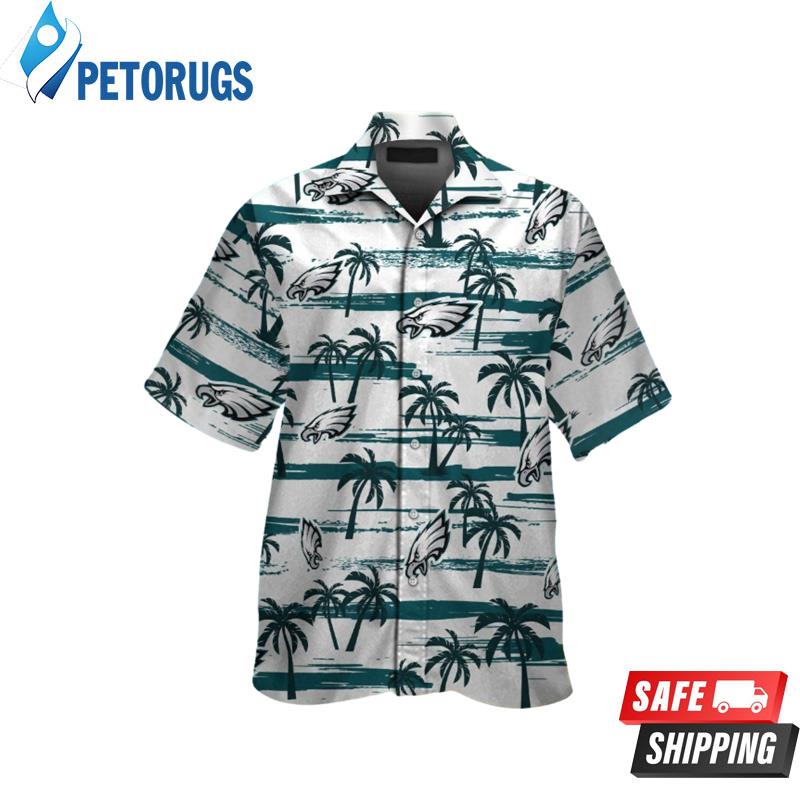 Philadelphia Eagles Short Sleeve Button Up Hawaiian Shirt