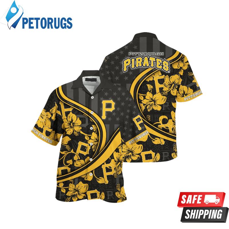 Pittsburgh Pirates MLB Us Flag Custom Summer Aloha Hawaiian Shirt