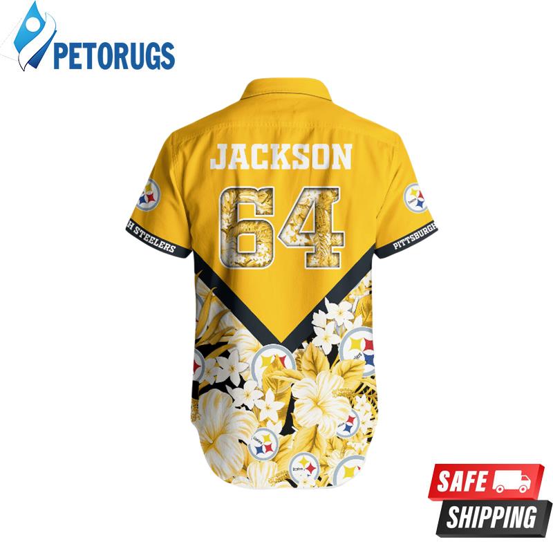Pittsburgh Steelers And Short Floral Custom Name Hawaiian Shirt