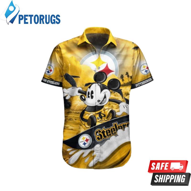 Pittsburgh Steelers NFL Mickey Graphic 3D Hawaiian Shirt