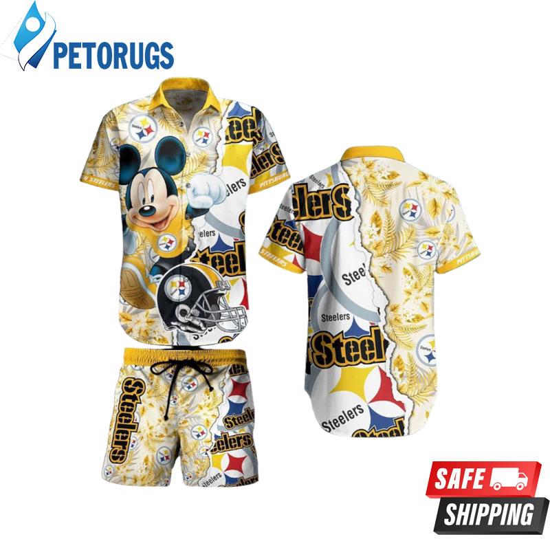 Pittsburgh Steelers NFL Mickey Mouse Summer 3D Hawaiian Shirt