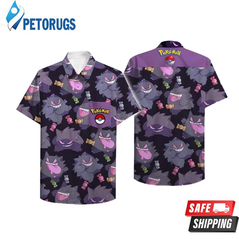 Gengar Hawaiian Shirt - Peto Rugs