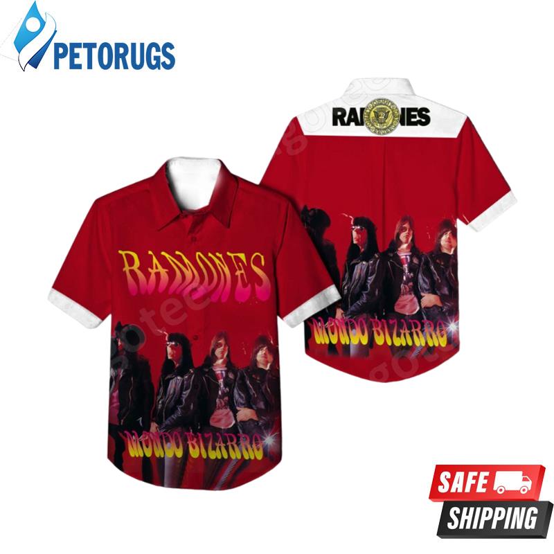 Ramones Mondo Bizarro Album Cover Hawaiian Shirt
