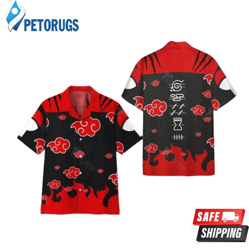Red Cloud Akatsuki Tropical Naruto Anime Hawaiian Shirt