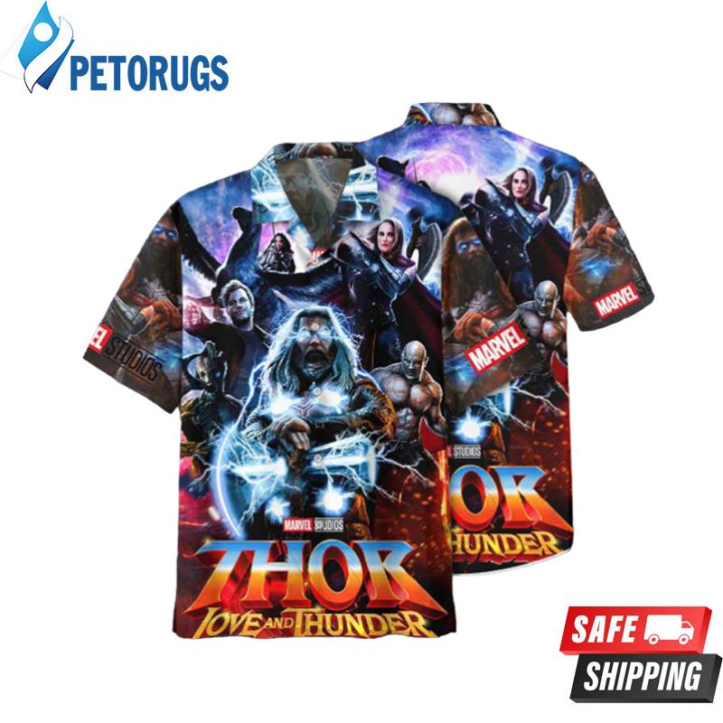 Retro Thor Love And Thunder Hawaiian Shirt