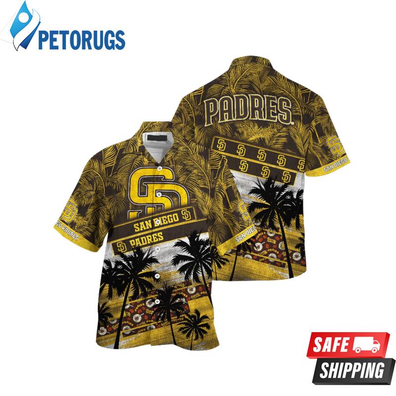 San Diego Padres MLB Palm Tree Pattern Hawaiian Shirt