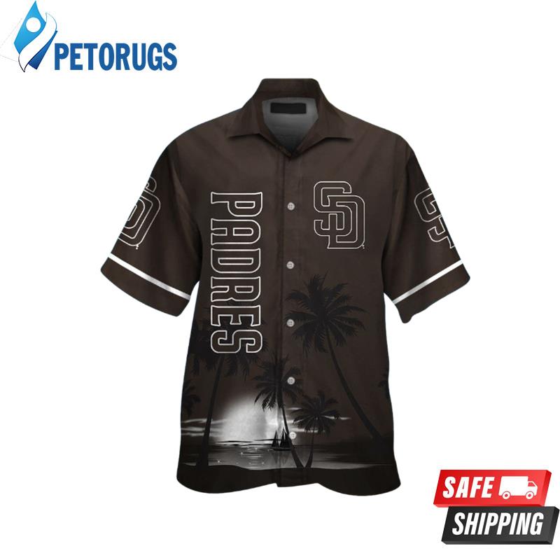 San Diego Padres MLB Short Sleeve Button Up Hawaiian Shirt