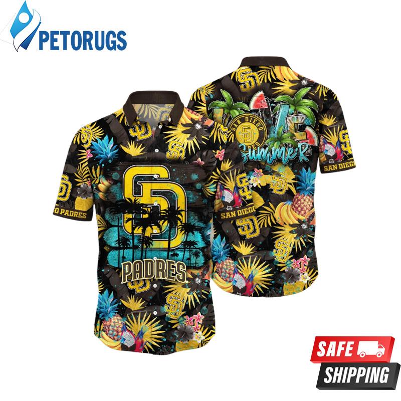 San Diego Padres MLB Umbrellas Aloha Hawaiian Shirt