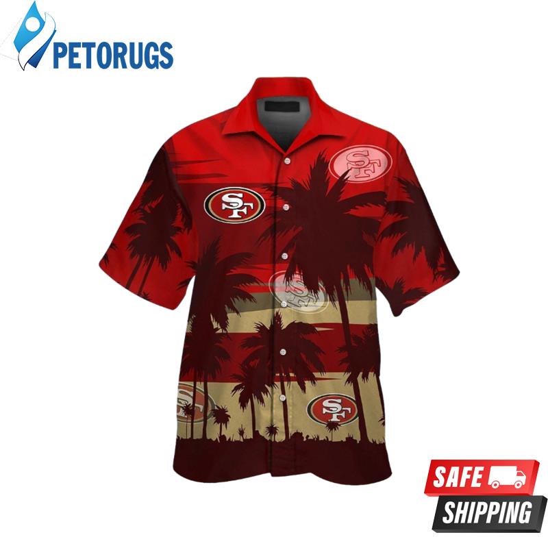 San Francisco 49ers Coconut Short Sleeve Button Up Hawaiian Shirt