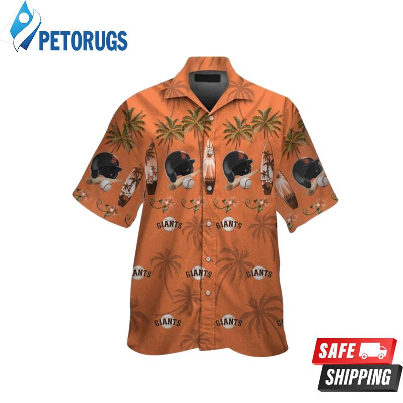 San Francisco Giants Coconut Short Sleeve Button Up Tropical Hawaiian Shirt