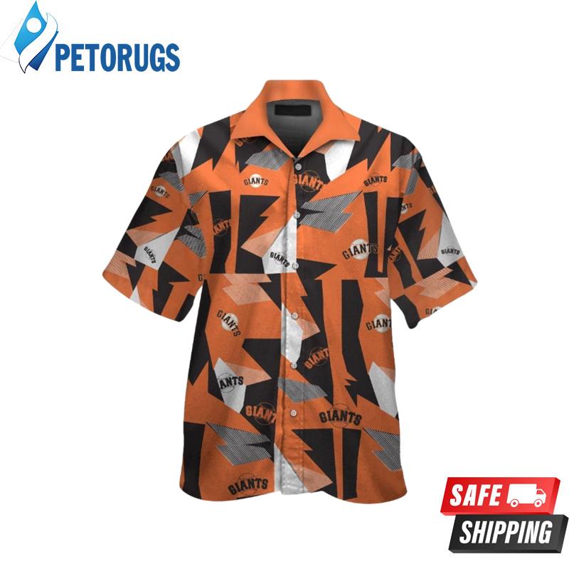 San Francisco Giants Short Sleeve Button Up Tropical Hawaiian Shirt