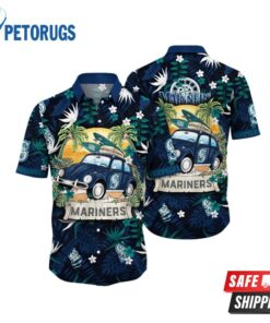 Seattle Mariners MLB Beer Gardenstime Aloha Hawaiian Shirt