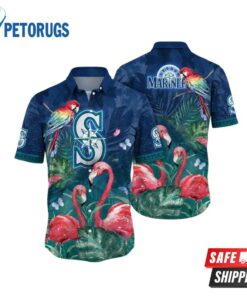 Seattle Mariners MLB Parasols Aloha Hawaiian Shirt