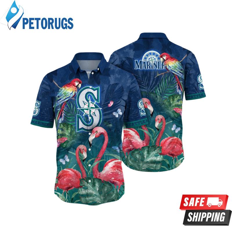 Seattle Mariners MLB Parasols Aloha Hawaiian Shirt